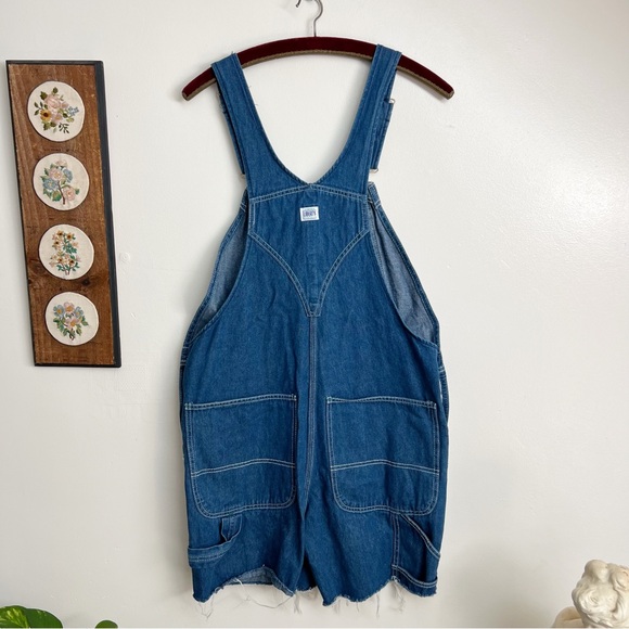 Liberty Denim Cut Off Shorts Overalls size 32 - Picture 10 of 12
